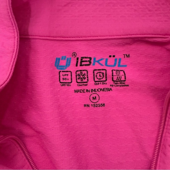 IBKUL UPF 50+ Long Sleeve shirt pickleball golf tennis Quick dry vented Medium - Picture 2 of 4